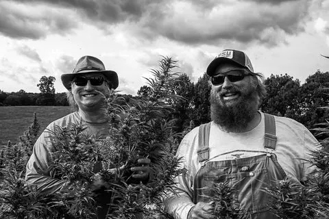Blue 42 Market's founders at a local farm